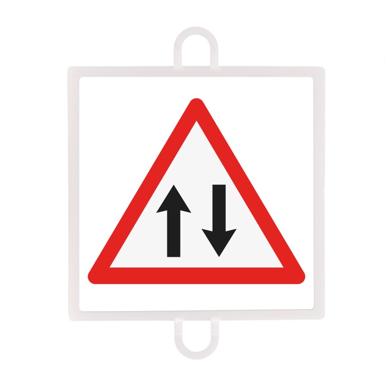 Panel de señalizacion trafico de peligro nº 6 (dos sentidos)