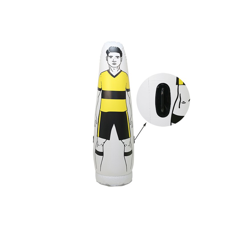 Jugador barrera hinchable amarillo flúor