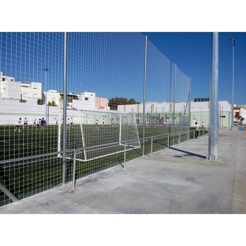 Poste metalico galvanizado 7 mts para red proteccion sin botes
